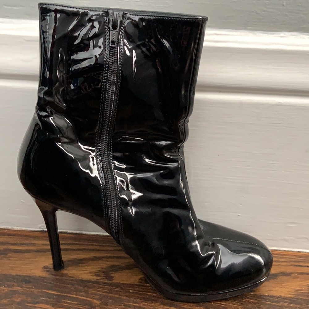 Stuart Weitzman Black Patent Leather Boots - Picture 5 of 14